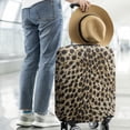 thumbnail image 2 of Brown and Black Leopard Print Luggage Cover Fashion Suitcase Cover Baggage Covers Fit 25-28 Inch Luggage (Go Travel), 2 of 5