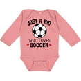 thumbnail image 3 of Inktastic Soccer Sports Gift for Kids Boys or Girls Long Sleeve Baby Bodysuit, 3 of 5