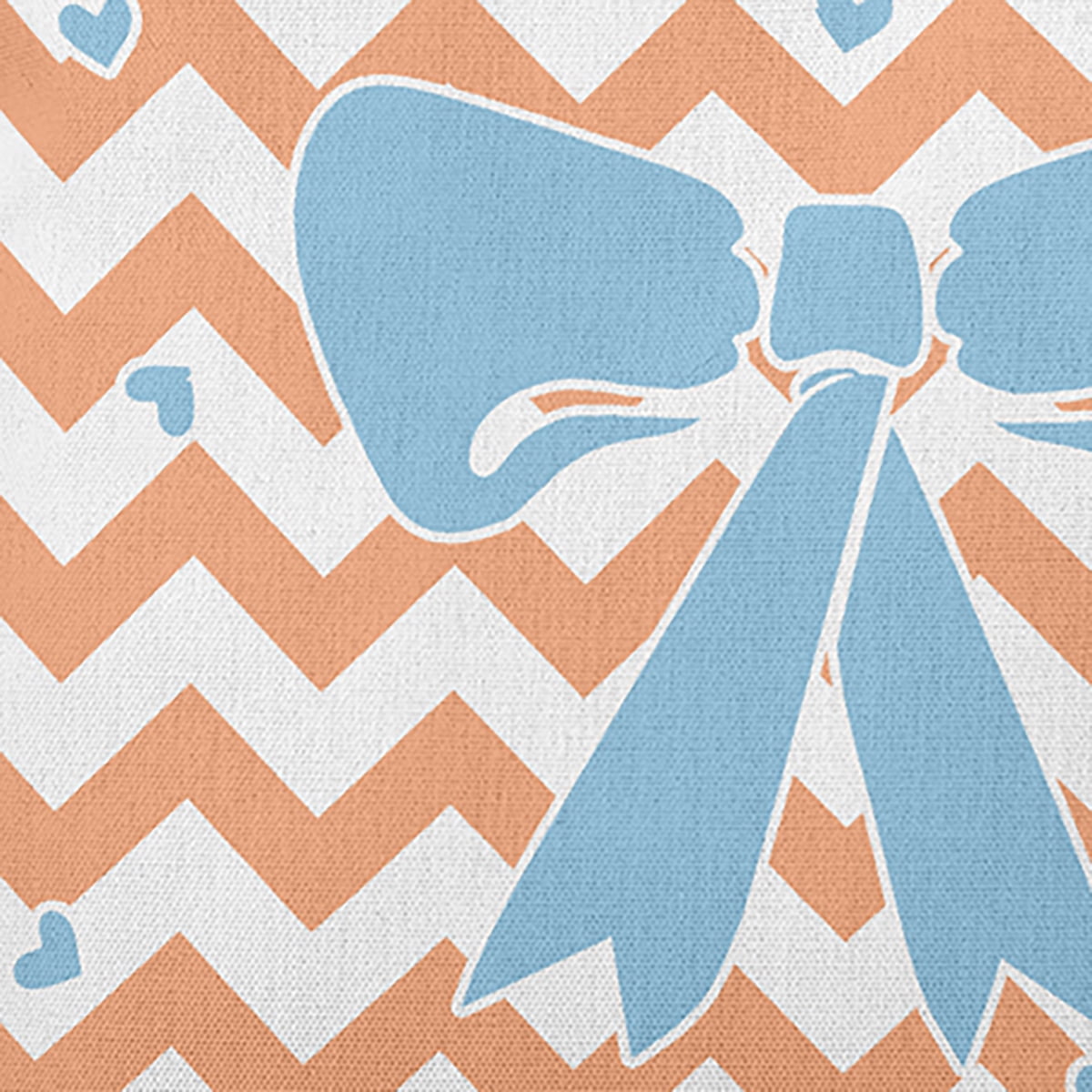 16" x 16" Simply Daisy Chevron Bow Polyester Accent Pillow, Orange Qty 1