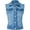 MEDIUM BLUE, variant on FashionMille Women's Buttoned Sleeveless Slim Fit Trucker Washed Distressed Jean Denim Vest Jacket
