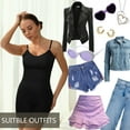 thumbnail image 5 of Cinvik Bodysuit Short Shapewear Women Thigh Slimmer Round Neck Spaghetti Strap 1PCS Polyamide M, 5 of 6
