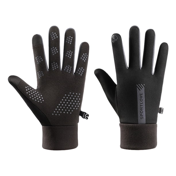 Minnieouse Guantes de invierno cómodos de usar Disfrute del ciclismo sin sacrificar la comodidad Guantes de ciclismo de invierno guantes y mitones Negro (hombres)