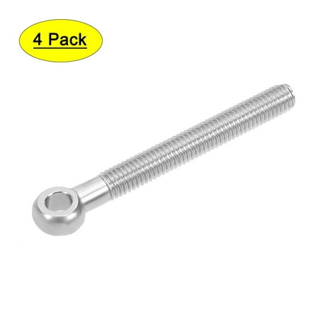

Uxcell M8x70mm 304 Stainless Steel Machine Shoulder Lift Eye Bolt Rigging 4pcs