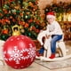 thumbnail image 3 of Bolas navideñas inflables de 60 cm, esferas navideñas gigantes para exteriores, adornos inflables grandes de PVC, adecuados para exteriores, patio, porche, bola navideña gigante (B), 3 of 5