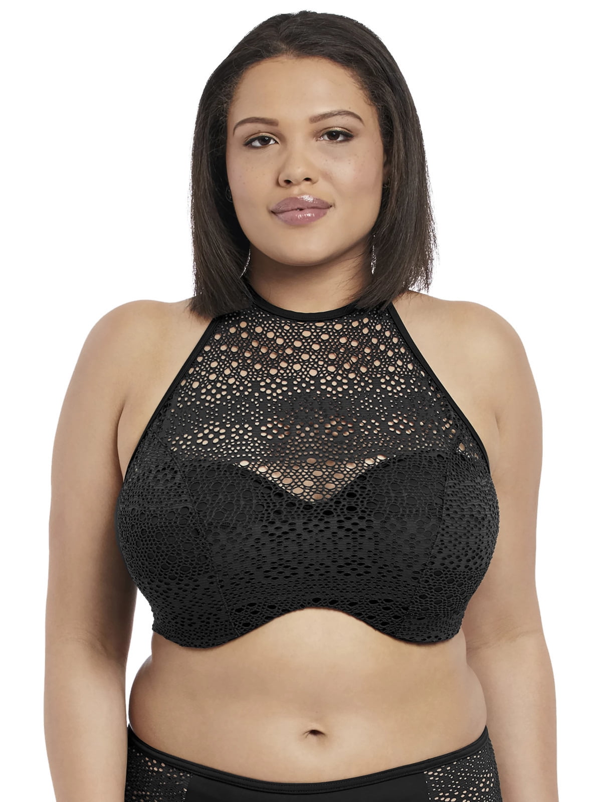 high neck underwire bikini top