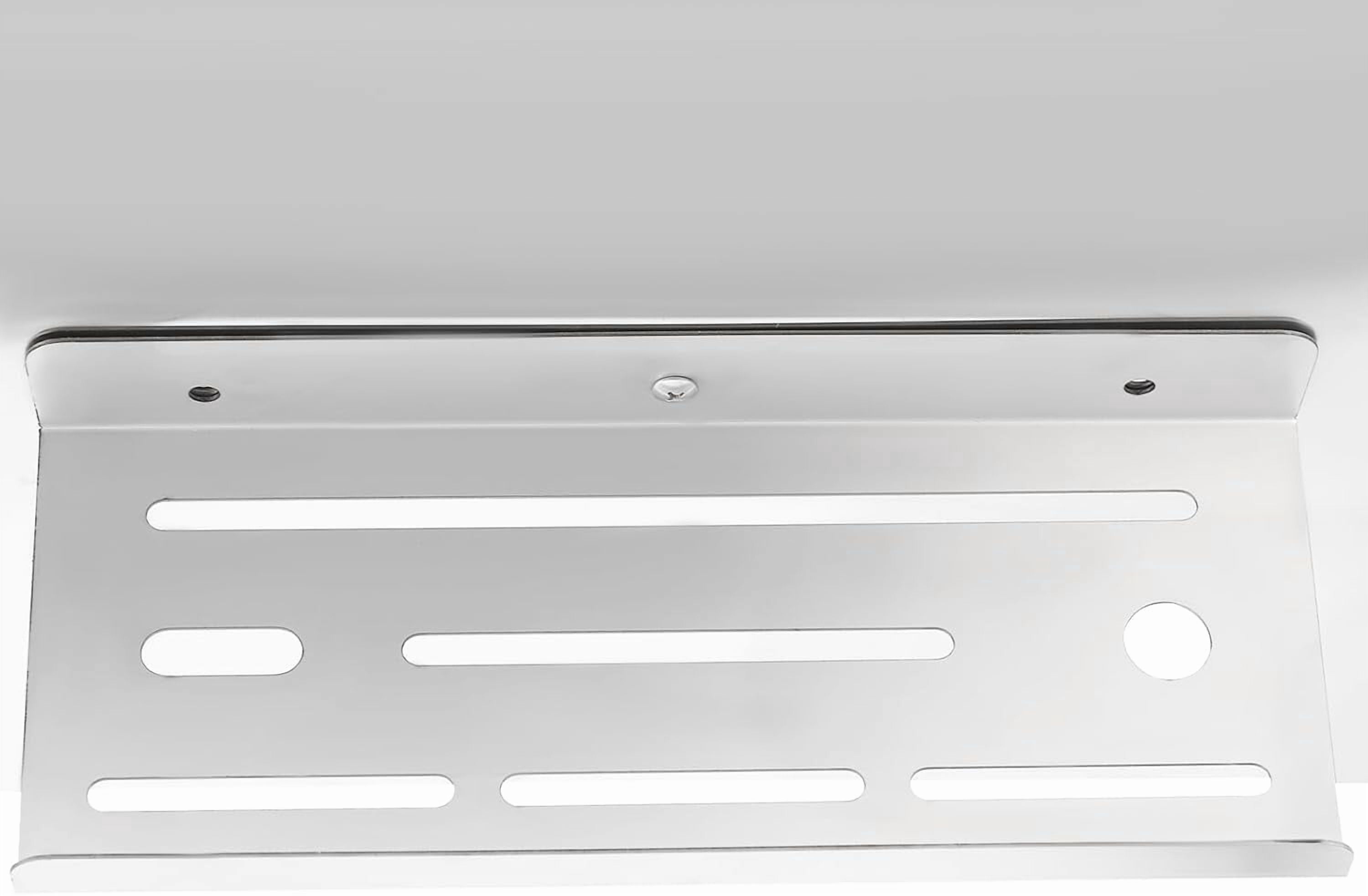 Range Backsplash Stainless Steel Backsplash w/Shelf&6 Hooks 24"x30" Range Hood Backsplash for Home Commercial Kitchen Silver