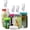 Fermenting Lids, variant on Fermentation Lids, 6 Set Fermentation Kit for Wide Mouth Jars, 6 Stainless Steel Fermenting Lids with 6 Silicone Grommets, 6 Airlocks, 6 Silicone Rings(Jars Not Included)