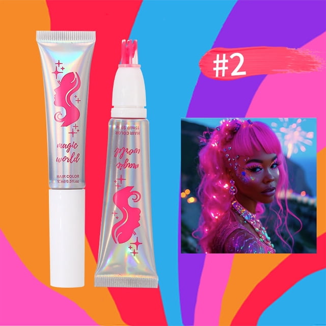 Tintes para el cabello de un solo color, peines de color fluorescentes, prácticos y rápidos, no se decoloran fácilmente, maquillaje de escenario, tintes en polvo, 15 ml.