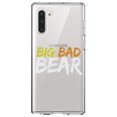 thumbnail image 1 of DistinctInk Clear Shockproof Hybrid Case for Samsung Galaxy Note 10 (6.3" Screen) - TPU Bumper Acrylic Back Tempered Glass Screen Protector - Big Bad Bear, 1 of 1