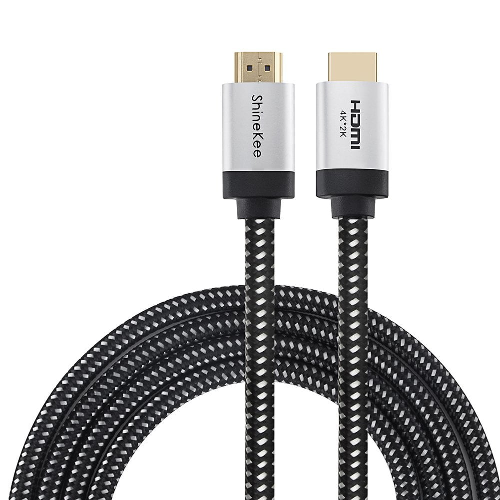 10ft Flat High Speed HDMI 2.0 Cable 4K 60Hz Ultra HD 1080p 3D 26AWG Video Cord
