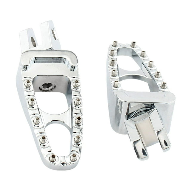 2 estriberas de repuesto para motocicleta Yamaha Yzf R6 Tdm 850/900 MT-01 Trasero plateado