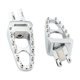thumbnail image 1 of 2 reposapiés antideslizantes para motocicleta Yamaha Trasero plateado, 1 of 8