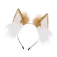 thumbnail image 1 of Tocado con orejas de zorro y orejas de gato, accesorio para el cabello Caqui, 1 of 8