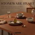 thumbnail image 6 of Carote Stoneware Dinnerware Sets,12 Pieces Dishes Set,Salad Plates,Dinner Plates and Bowls Sets for 4,Acacia Round Bowls for Dinning Table, Kitchen Plates ,Microwave and Dishwasher Safe,Highly Scratc, 6 of 9