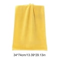 thumbnail image 2 of Extra Large & Super Soft Bath Towel - 100% Premium Pure Cotton Towel,Highly Absorbent Quick-Drying Towel for Adults in Bathroom & Toilet, Ideal for Home Hotel Spa Daily Use, 13.39*29.13in, Yellow, 2 of 7
