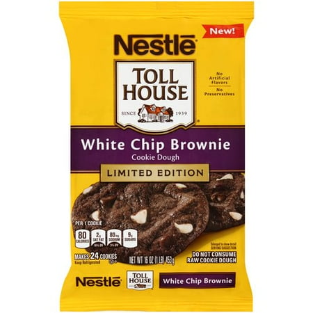 Nestle Toll House White Chip Brownie Cookie Dough, 16 Oz.