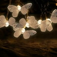 thumbnail image 5 of PATLOLLAV Christmas Butterfly String Lights,59 Inch 10 LED Vintage Style Copper Wire Butterfly Fairy Lights Battery Operated for Garden Wedding Party Holiday Christmas Tree Decoration, 5 of 5