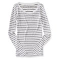 thumbnail image 1 of Camiseta gráfica a rayas Aeropostale para mujer, gris, grande Aeropostale Camiseta gráfica, 1 of 2
