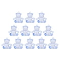 thumbnail image 6 of Abbraccia 6x12x Acrylic Faceted Bear Pram Charms Beads Pendants for DIY Blue 6 Pcs, 6 of 10