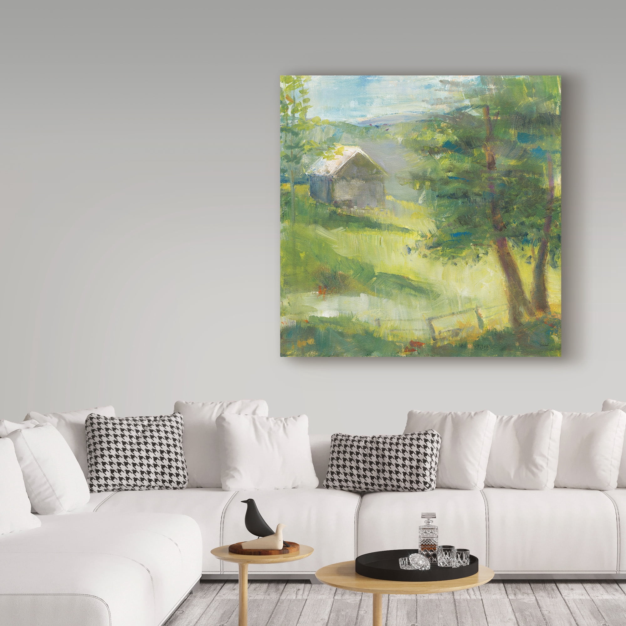 Trademark Fine Art 'Gray Barn' Canvas Art by Sue Schlabach