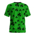 thumbnail image 4 of Mens St Patricks Day Shirt Shamrock Graphic T-Shirt Novelty Short Sleeve Shirts Casual Round Neck Tops Summer Basic Tees, 4 of 8