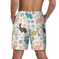 thumbnail image 4 of Goofa Easter Rabbit Printed Men's Swim Trunks Board Shorts Quick Dry Mens Swimming Trunks with Compression Liner,Breathable Fit Hawaii Beach Shorts-3X-Large, 4 of 9