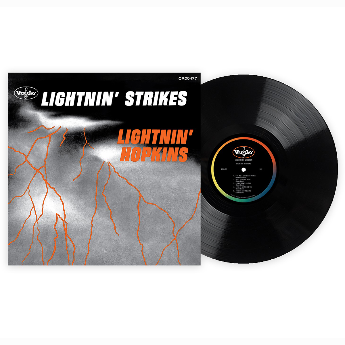 Lightnin Hopkins Lightnin Strikes Exclusive Limited Club Edition Black Vinyl LP Record