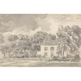 thumbnail image 2 of James Ward 18x13 Black Ornate Wood Framed Double Matted Museum Art Print Titled - House Among Trees, 2 of 5