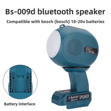 Bluetooth Speaker for Ryobi One  18V For Makita/Dewalt/Milwaukee/Bosch Battery, Cordless Ryobi Speaker with LED Light for Jobsite Camping Party (Tool Only)
