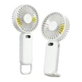 thumbnail image 3 of Ventilador portátil de mano con 5 velocidades, mini ventilador recargable de viaje para verano, campamento, actividades al aire libre y regalos., 3 of 9