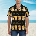 thumbnail image 4 of Lsque Pumpkin Pie Gnome pattern Hawaiian Shirt for Men, Unisex Summer Beach Casual Short Sleeve Button Down Shirts-XX-Large, 4 of 9