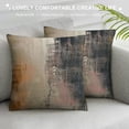 thumbnail image 3 of Shiartex Abstract Throw Pillow Covers, Modern Abstract Art Cushion Case for Home Living Room Decor,Retro Brown Pattern Decorative Throw Cushion Case White, 3 of 5