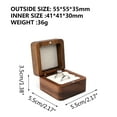 thumbnail image 4 of Huhudde Ring Box Square Shape Storage Box Jewelry Organizer Display Soft Interior Holder, 4 of 20