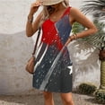 thumbnail image 5 of Youyipin womens dresses 4th of July Dress Women Summer Dresses 2025 Casual Sleeveless V Neck Flag Stars Stripe Tank Loose Sundress Pocket summer dresses for women 2025, 5 of 7