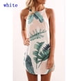 thumbnail image 2 of Robe d'Été Sans Manches à Col Licou pour Femmes, Imprimée, Ajustée, Mini Robe de Soirée, 2 of 7