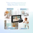 thumbnail image 3 of Tiny Traveler Ai Smart Wireless Baby Car Monitor (TT006B) - Alertas de seguridad alimentadas por IA: detección de llanto/risa/pararse, detección virtual, visión nocturna de largo alcance de 1000 pies,, 3 of 5