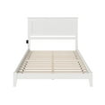 thumbnail image 4 of AFI Nantucket Queen Low Profile Wood Platform Bed Frame with Cottage Headboard, White, 4 of 7