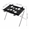 thumbnail image 3 of 20.5*15.7'' Dog Grooming Hammock Stand, Foldable Pet Bath Holder Shower Chair, Iron Pet Bath Stool for Small & Medium Dogs Cats With Washable Mesh, Joint Support During Bathing Salon Use(Gray), 3 of 5