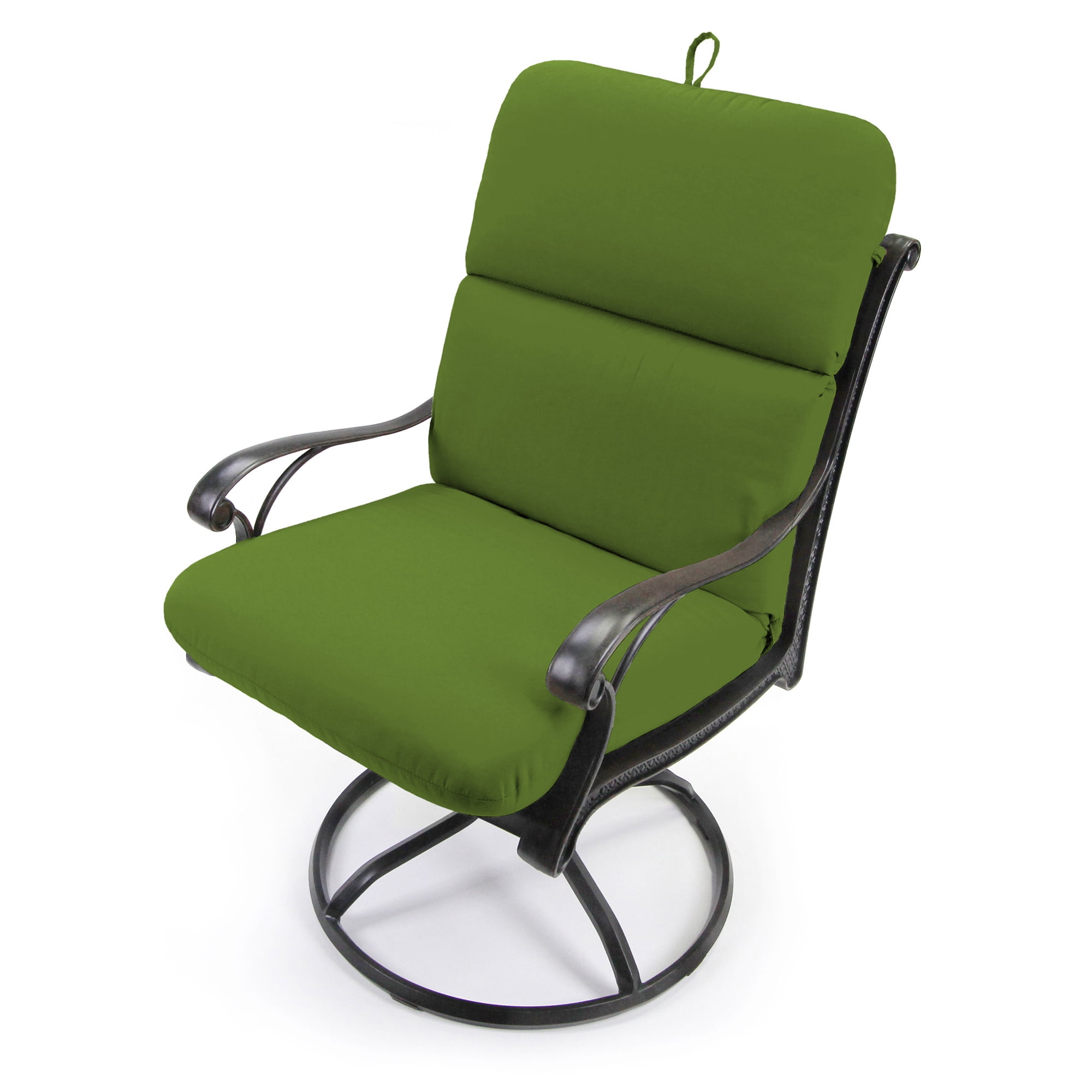45" x 22" Rectangular Outdoor Chair Cushion with Ties and Hanger Loop (2 Pack)