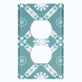 thumbnail image 2 of Metal Light Switch Plate Cover Mandala Green Floral Pattern Damask MDL114, 2 of 13