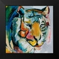 thumbnail image 2 of Maritz, Angela 12x12 Black Modern Framed Museum Art Print Titled - Tiger Tiger, 2 of 5
