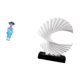 thumbnail image 5 of Estatua abstracta de geisha japonesa con forma de ola, adorno de resina artesanal, pieza central decorativa ideal para el hogar, la oficina, armarios, 5 of 8