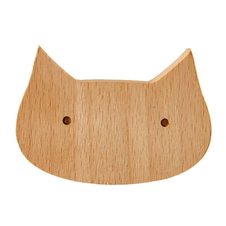 

DIYOO 1pc Beech Wood Solid Hooks Cute Animal Fox/Cat/Rabbit/Dog Children Room Decoration Wall Hook Key Holder Nordic Hanger