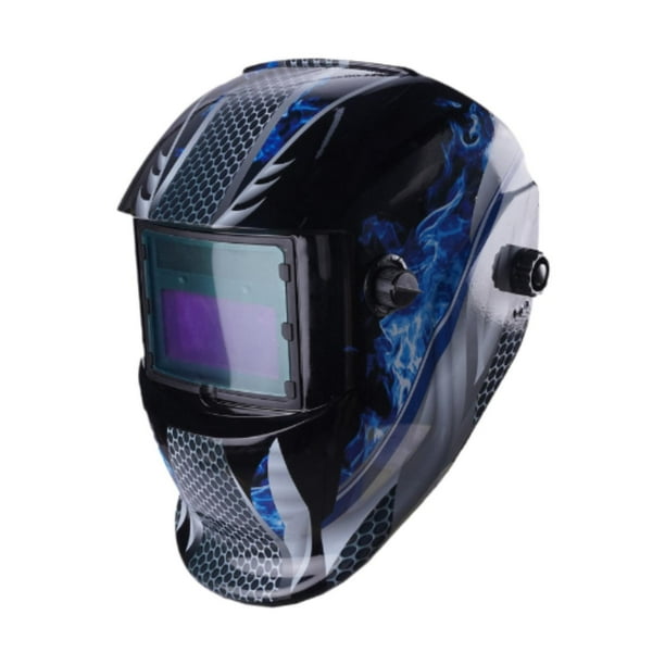 Casco de soldadura con atenuación automática, cara protectora de soldadura, cubierta de protección de vista grande, portátil, máscara de soldador,