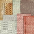 thumbnail image 2 of KARDLURY A5 Size Scrapbook Paper, 24 Sheets Single Sided Colored Vintage Pattern Craft Cardstock Decoupage Paper for Card Making Planner Junk Journal Journaling Scrapbooking Supplies, 2 of 4