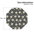 thumbnail image 2 of Naloa Daisies Flowers Leather Coasters for Drinks, Durable Drink Coasters 4 Set for Tabletop Protection, Luxurious Home Décor and Housewarming Gift ( {designName})Octagon, 2 of 6