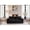 Black, variant on 79" Modern Two Seater Couch, Living Room Loveseat with Removable Cover, Upholstered Loveseat with Solid Wood Frame for Living Room, Black