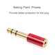 thumbnail image 5 of 2piezas 6.5mm 6.35mm 1/4 Pulgada Macho A 3.5 mm 1/8 Pulgadas Hembra Jack Adaptador de Audio (Rojo), 5 of 5