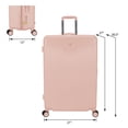 thumbnail image 5 of Beautiful 28-inch Checked Expandable Hardside Upright Luggage by Drew Barrymore, Rose Pink, 5 of 20