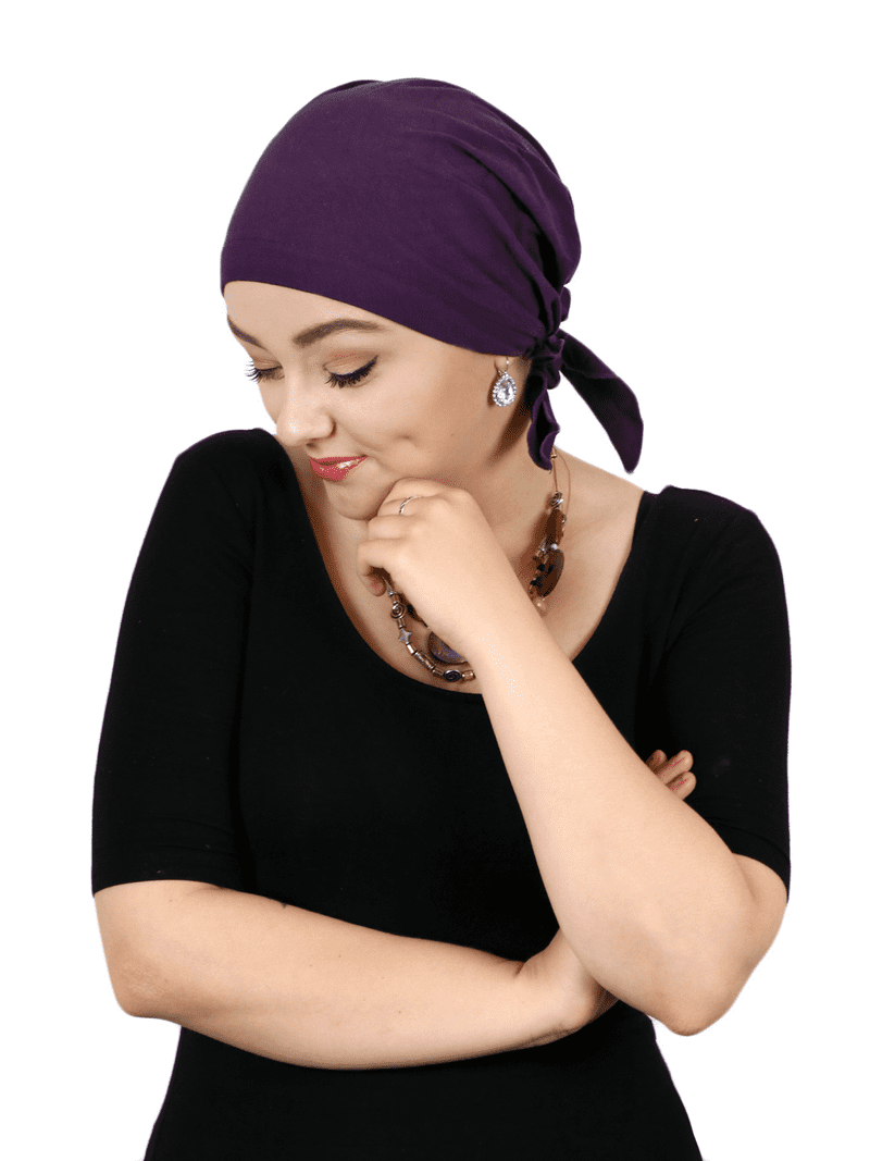 Hats, Scarves and More Celeste Cotton Chemo Scarves Pre Tied Head